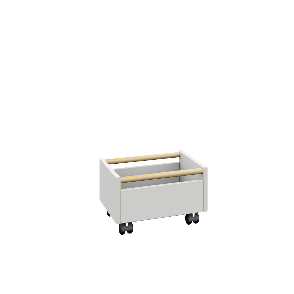 Rollkasten mit Rundstab, B40xH26xT38 cm