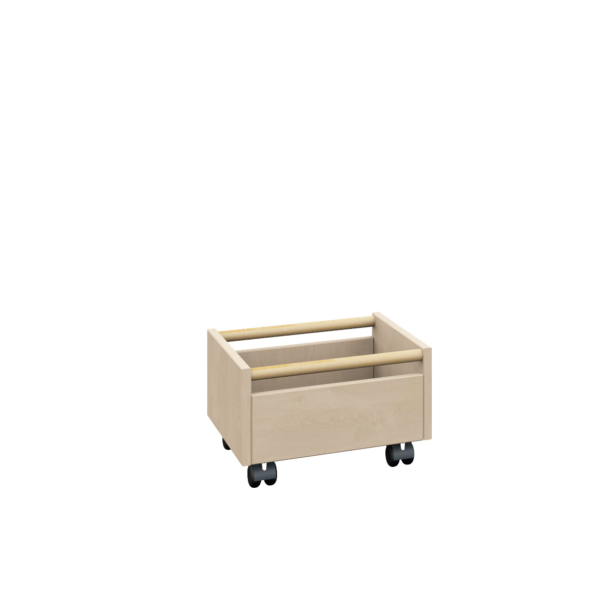 Rollkasten mit Rundstab, B40xH26xT38 cm