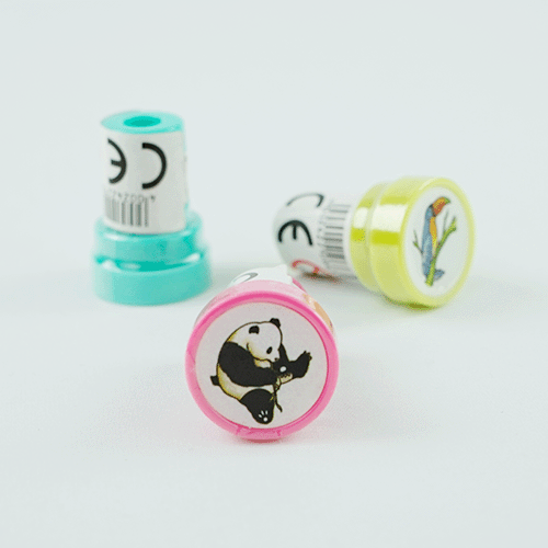 Selbstfärbender Stempel "Zootiere", 1 Stück