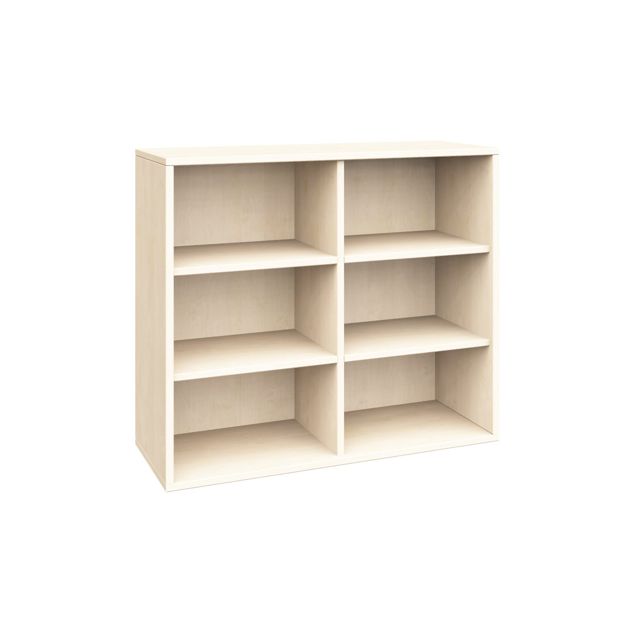 Schrank, 6 offene Fächer, B90xH80xT40 cm