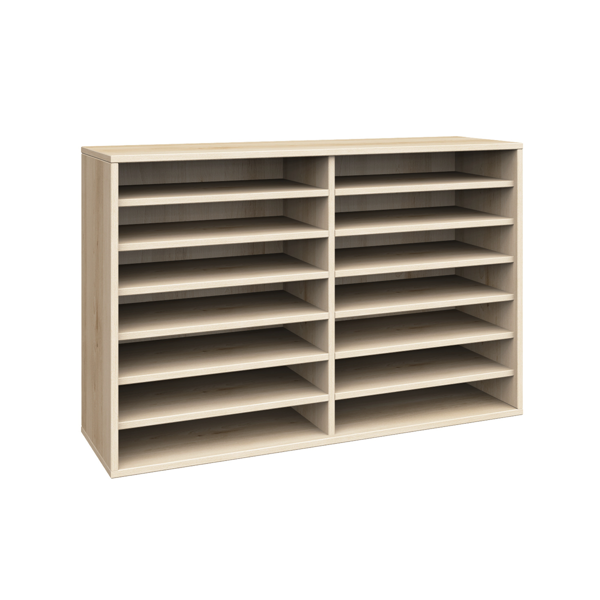 Schrank, 14 offene Fächer, B120xH80xT40 cm