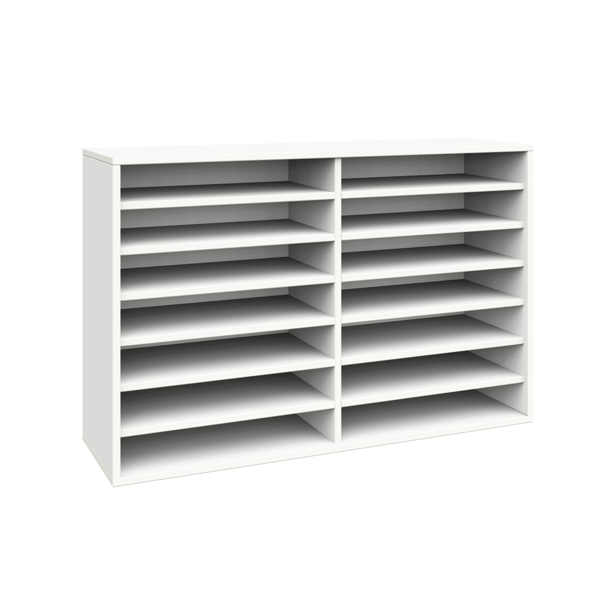 Schrank, 14 offene Fächer, B120xH80xT40 cm
