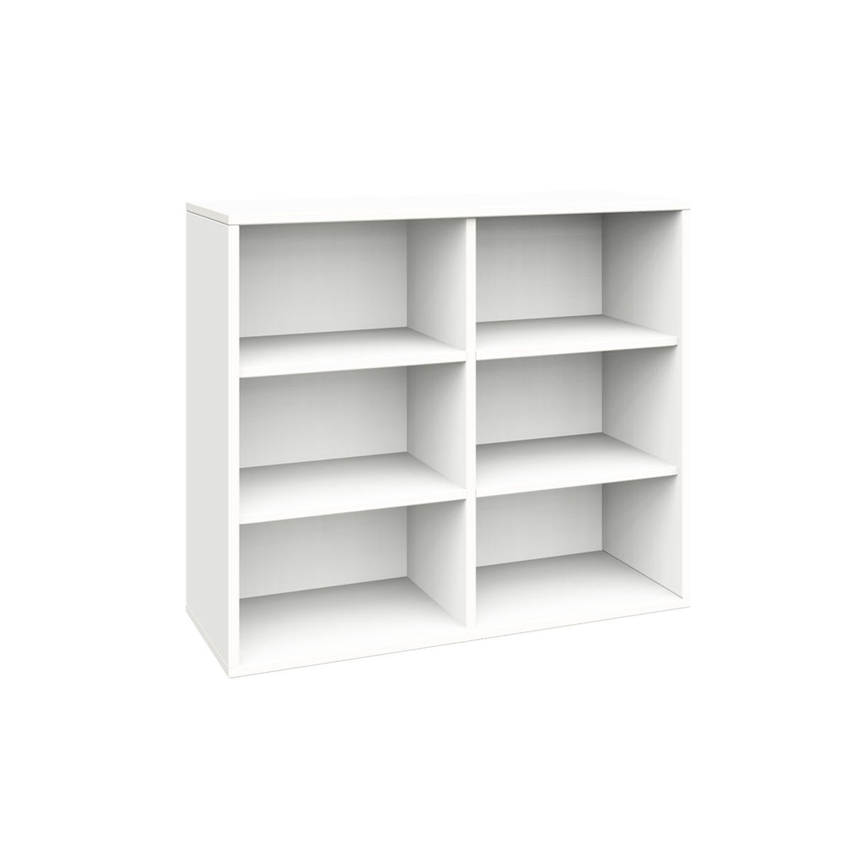 Schrank, 6 offene Fächer, B90xH80xT40 cm