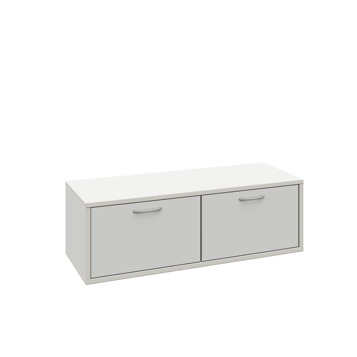 Schrank, 2 Schubkästen, B90xH30xT40 cm