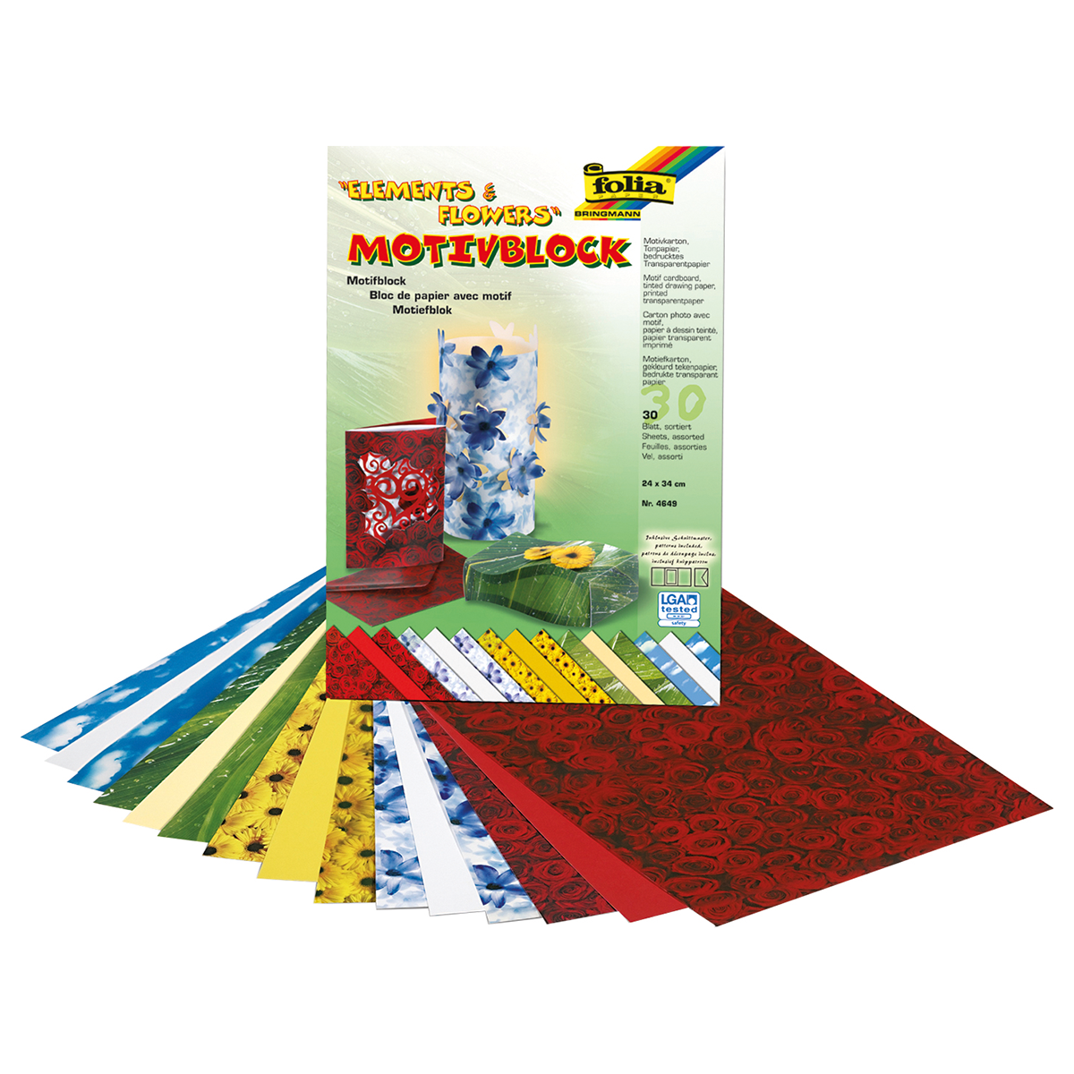 Motivblock Elements & Flowers