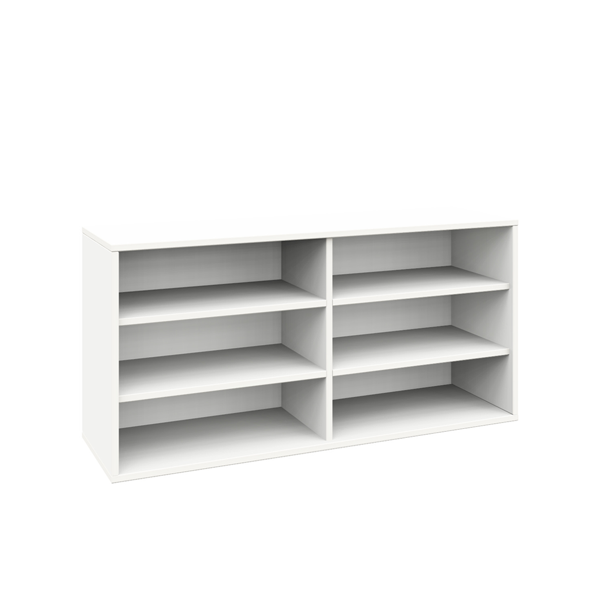 Schrank, 6 offene Fächer, B120xH60xT40 cm