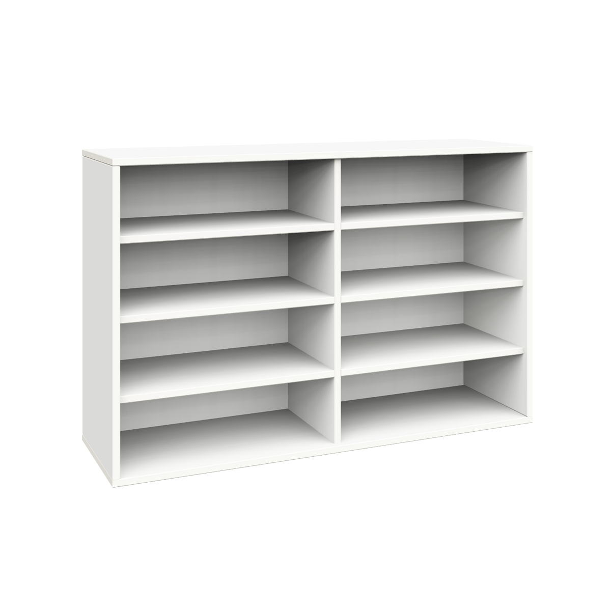 Schrank, 8 offene Fächer, B120xH80xT40 cm