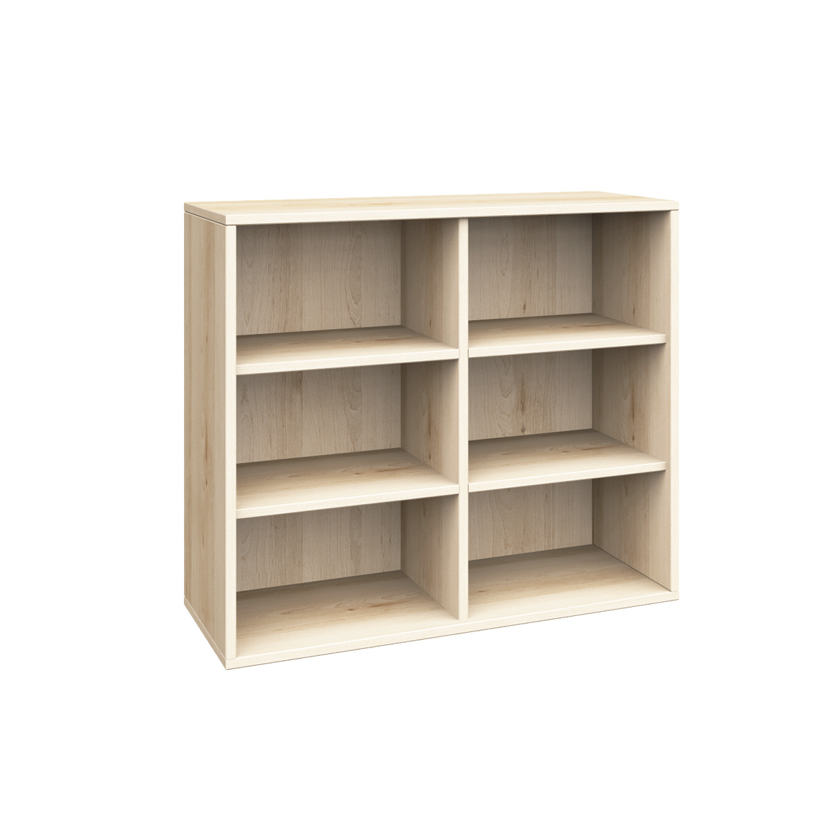 Schrank, 6 offene Fächer, B90xH80xT40 cm