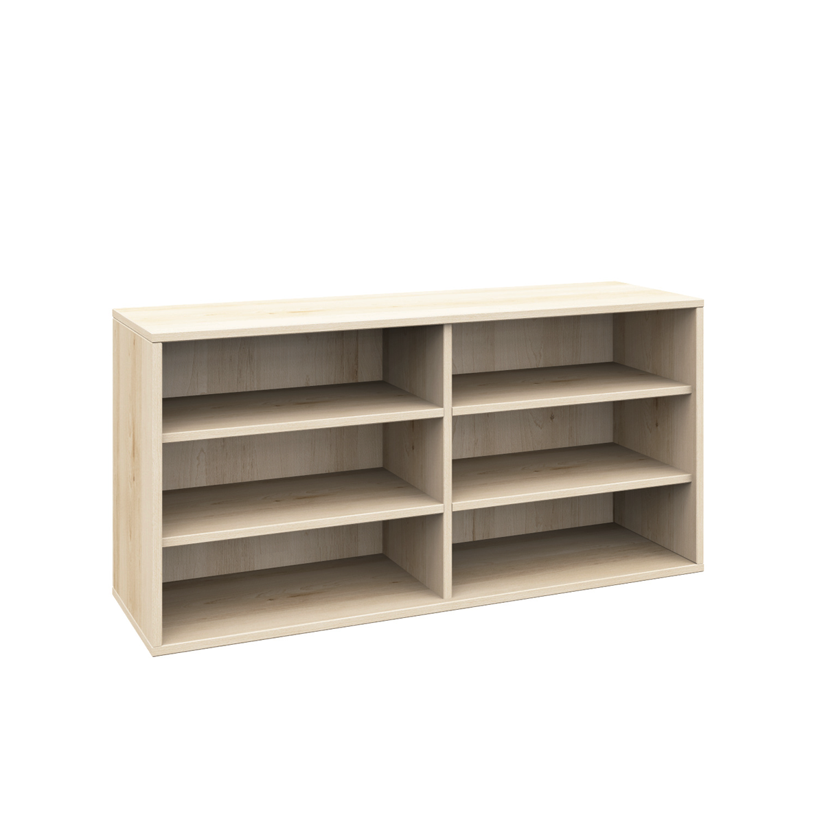 Schrank, 6 offene Fächer, B120xH60xT40 cm