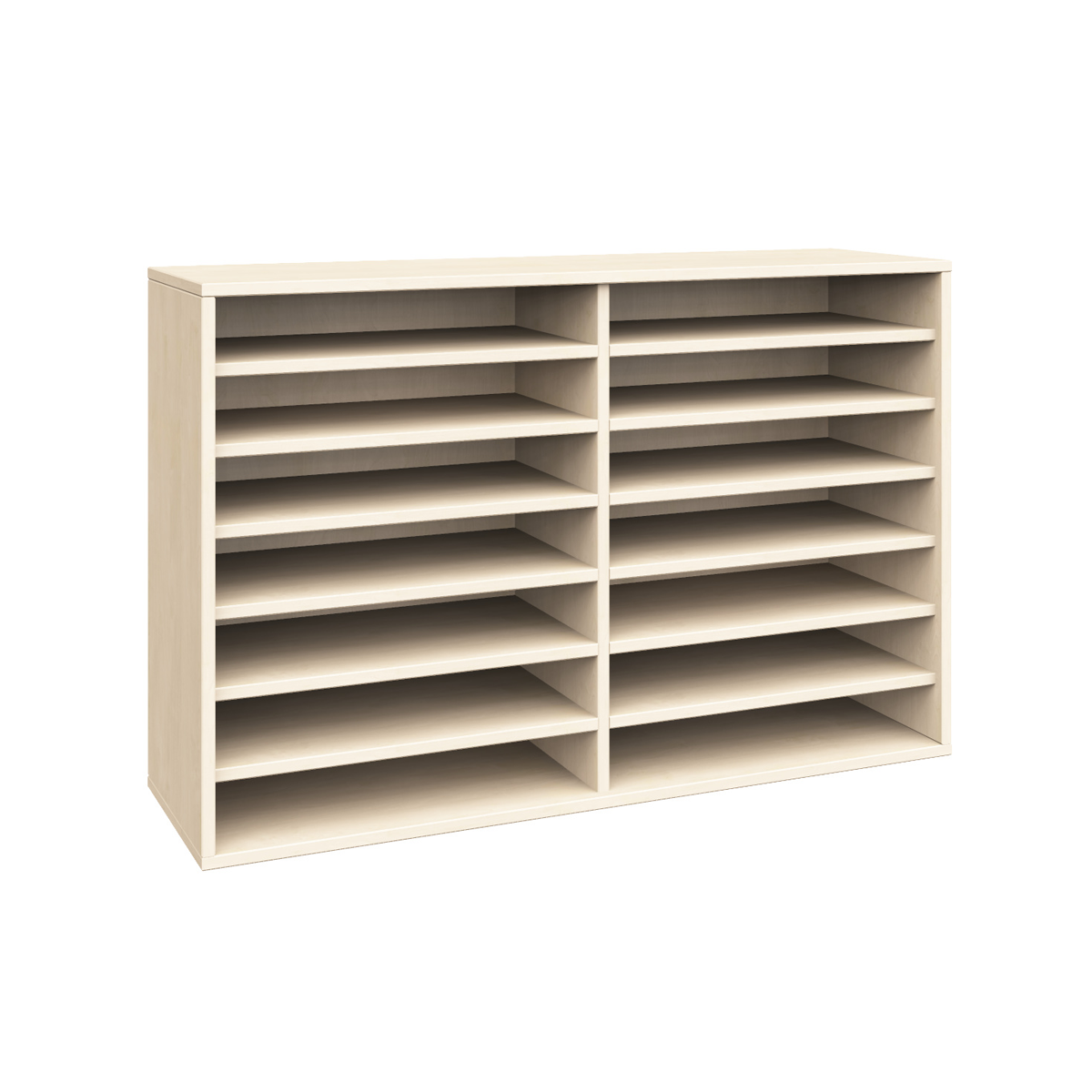 Schrank, 14 offene Fächer, B120xH80xT40 cm