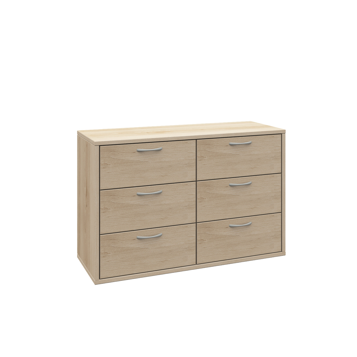 Schrank, 6 Schubkästen, B90xH60xT40 cm