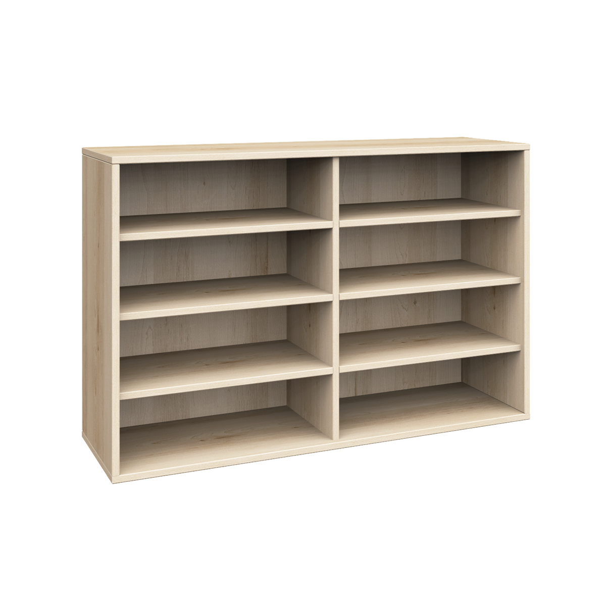 Schrank, 8 offene Fächer, B120xH80xT40 cm